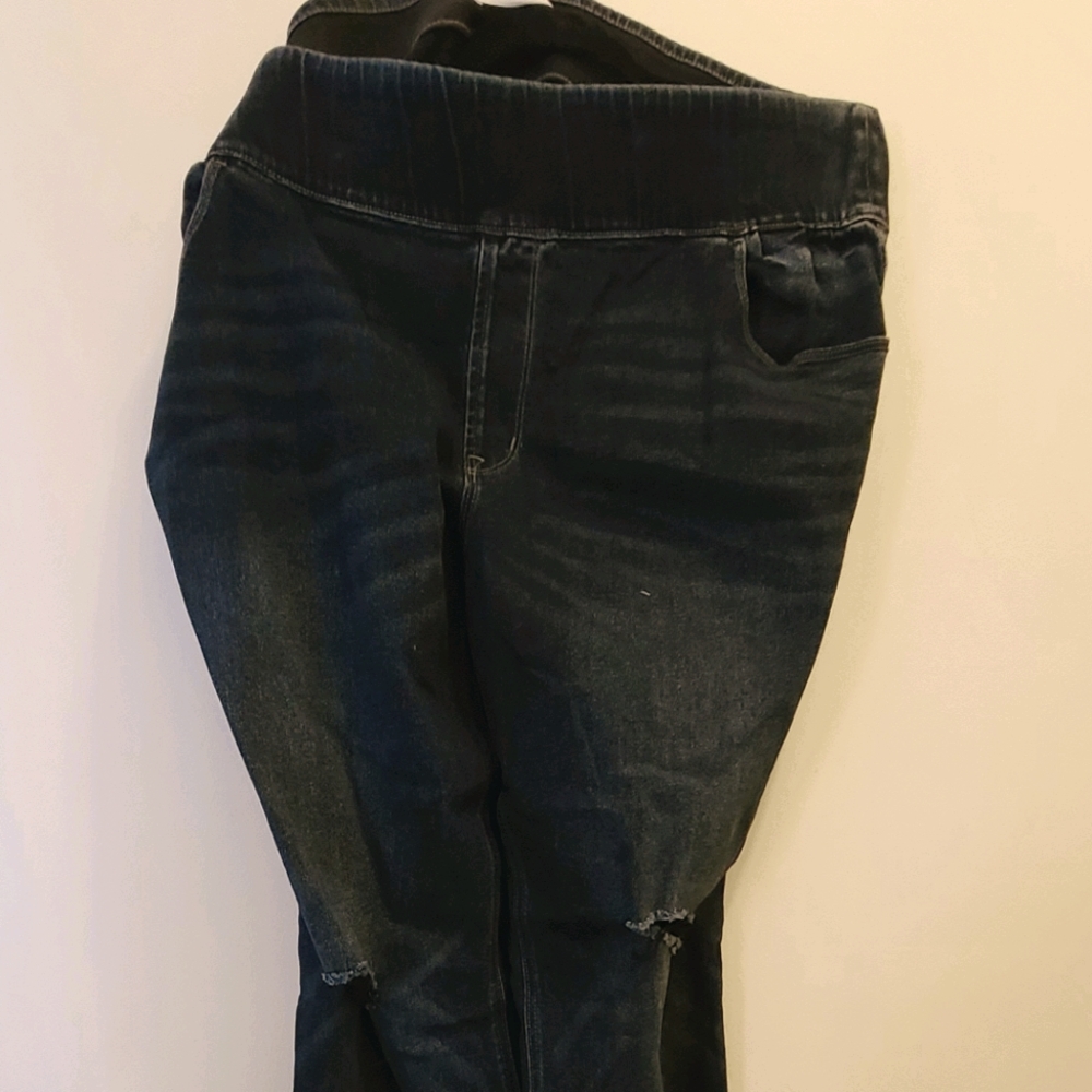 Old Navy Dark Distressed Jeans